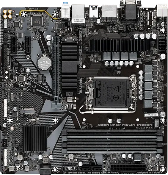 Ремонт материнских плат Gigabyte Z690M DS3H DDR4 в сервисном центре FIX-Gigabyte