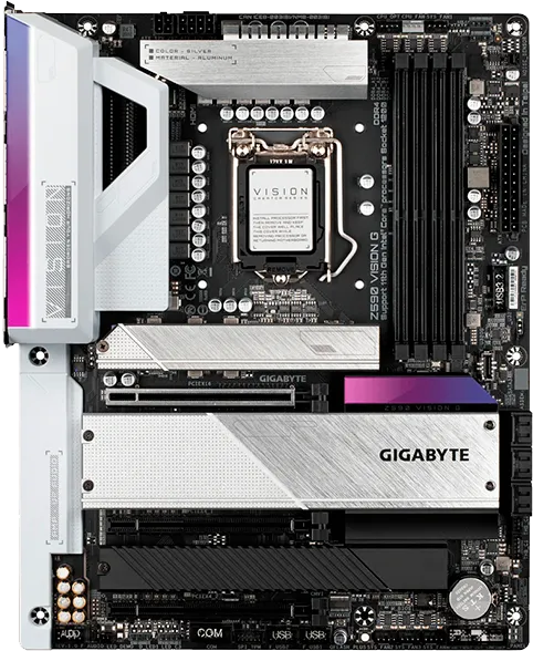 Ремонт материнских плат Gigabyte Z590 Vision G в сервисном центре FIX-Gigabyte