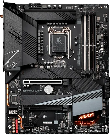 Ремонт материнских плат Gigabyte Z590 Aorus Elite AX в сервисном центре FIX-Gigabyte